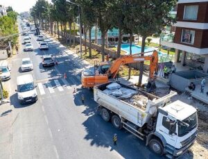 Güzelbahçe Belediyesi İlçenin Ana Arterlerini Yeniliyor
