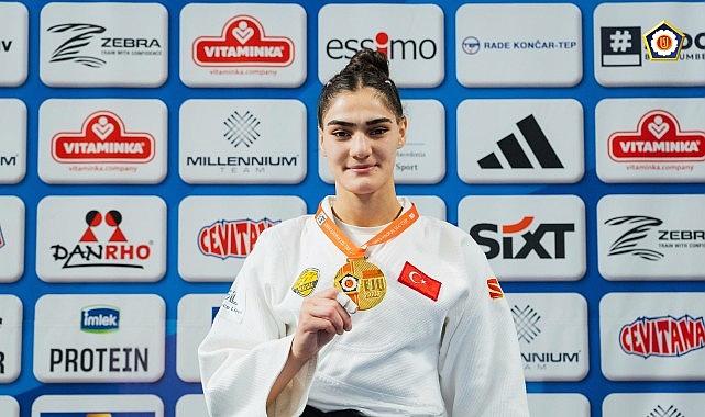 Judocumuz Sinem Oruç’tan Üsküp’te Altın Madalya