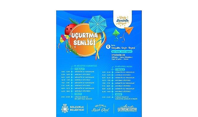 Selçuklu Seyir Zirvesi hafta sonu uçurtma şenliğine konut sahipliği yapacak