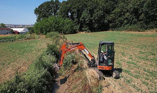 Sulama kanallarında hummalı paklık
