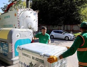 Tertemiz Çankaya için yeni çöp konteynerleri