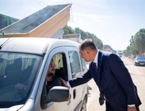 Aliağa’nın sanayi yoluna iki kilometrelik asfalt