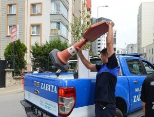 Altınşehir ve 23 Nisan’da kaldırım işgallerine karşı kapsamlı kontrol