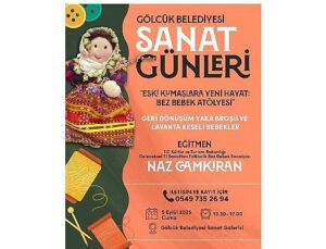 Gölcük’te Sanat Dolu Bir Geri Dönüşüm Aktifliği: Bez Bebek Atölyesi