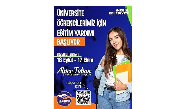 İnegöl Belediyesi’nin Üniversite Öğrencilerine Eğitim Yardımı Müracaatları Başladı