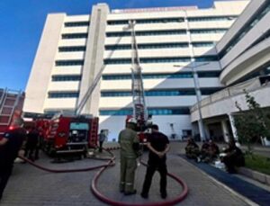 İzmir İtfaiyesi Torbalı’daki hastane yangınına müdahale etti