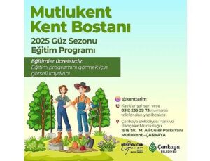 Kent Bostanları Güz Eğitimleri Başlıyor