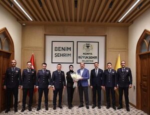 Konya İtfaiyesi Lider Altay’ı Ziyaret Etti