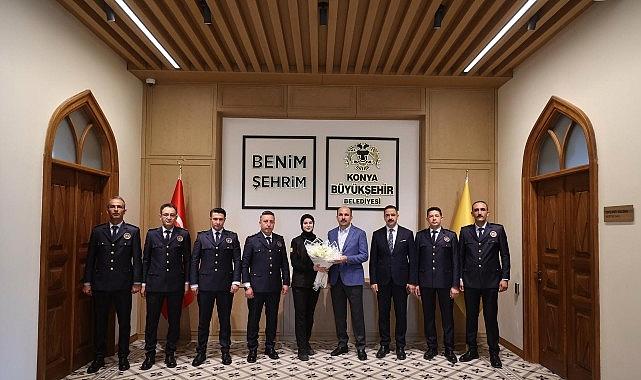 Konya İtfaiyesi Lider Altay’ı Ziyaret Etti