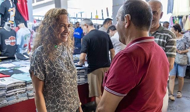 Lider Ünsal’dan pazar yeri ziyareti