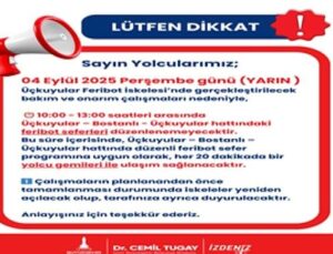 Perşembe günü feribot seferlerine üç saatlik orta