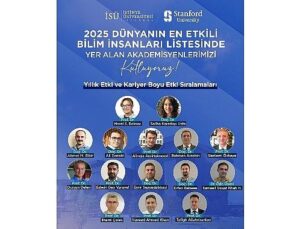 Stanford Üniversitesi’nin “Dünyanın En Tesirli Bilim İnsanları” listesinde İstinye Üniversitesi’nden 15 akademisyen yer aldı