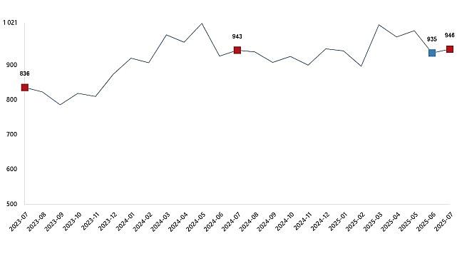 Süt ve Süt Eserleri Üretimi, Temmuz 2025