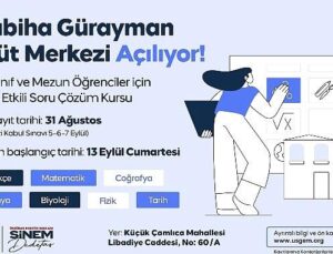 Üsküdar Belediyesi “Sabiha Gürayman Etüt Merkezi” Açılıyor