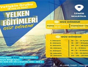 Yetişkin kümesi yelken eğitimleri İzmir Marina’da devam ediyor