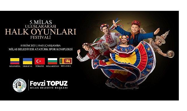 5. Milas Memleketler arası Halk Oyunları Gecesi başlıyor