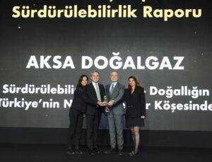 Aksa Doğalgaz’ın Sürdürülebilirlik Raporu’na Ödül 