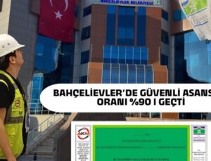 Bahçelievler’de Güvenli Asansör Oranı %90’ı Geçti