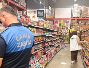 Canik Zabıtasından Grosmarket Kontrolü