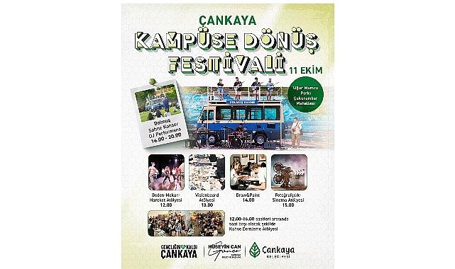 Çankaya, Gençleri “Kampüse Dönüş Festivali”nde Buluşturuyor