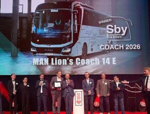 MAN Lion’s Coach E, “2026 Yılının Sürdürülebilir Otobüsü” seçildi