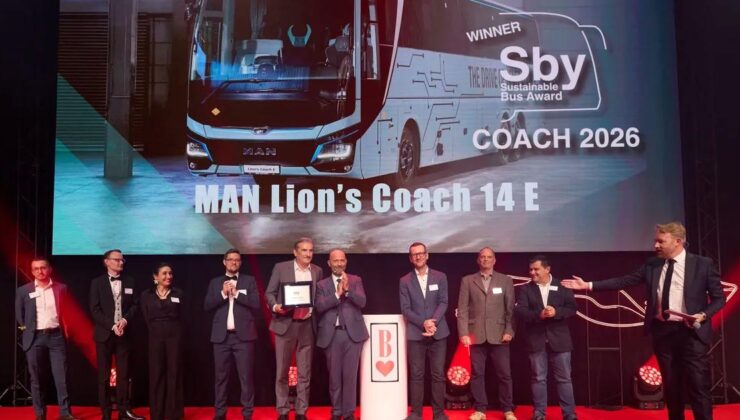 MAN Lion’s Coach E, “2026 Yılının Sürdürülebilir Otobüsü” Seçildi!