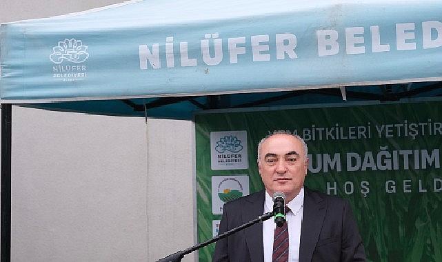 Nilüfer Belediyesi’nden üreticiye İtalyan çimi tohumu dayanağı