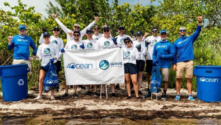 Okyanusu Temizleyen Tarayıcı: Wave Browser, 4ocean Ortaklığıyla 12 Ayda 45 Ton Plastik Toplayacak!