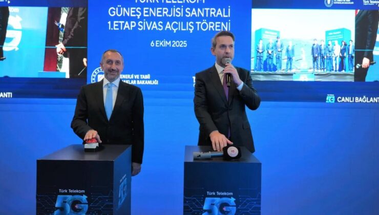Türk Telekom Sivas’taki Dev GES yatırımını 5G ile İstanbul’dan Açtı