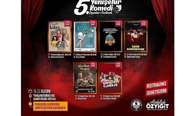 5. Yenişehir Güldürü Oyunları Şenliği Başlıyor