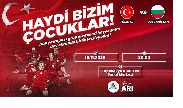 A Ulusal Kadromuzun İki Maçını da Dev Ekranda Seyrediyoruz