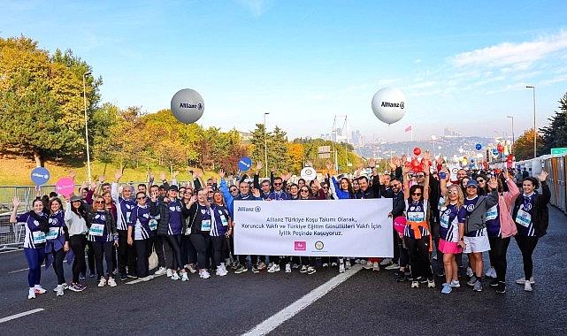 Allianz Türkiye Gönüllüleri, İstanbul Maratonu’nda uygunluk peşinde koştu