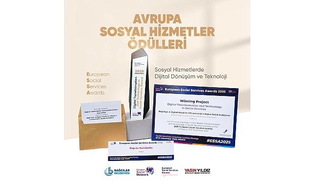 Bağcılar Belediyesi’ne Avrupa Toplumsal Hizmetler Mükafatı