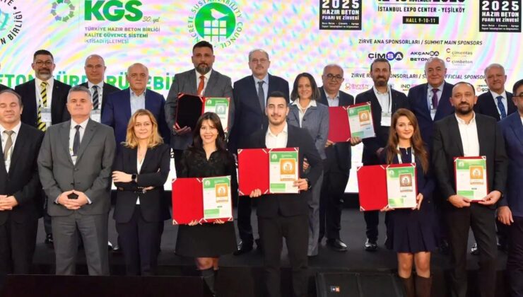 Beton Sürdürülebilirlik Konseyi (CSC) Sertifikası Alan Tesislere Sertifikaları Takdim Edildi