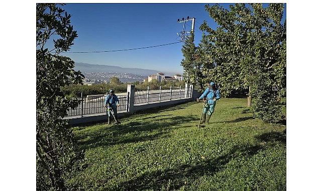 Dilovası Millet Bahçesi taban köşe temizleniyor