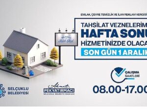 Emlak ve Etraf Paklık Vergisi Ödemelerinde Son Gün 1 Aralık