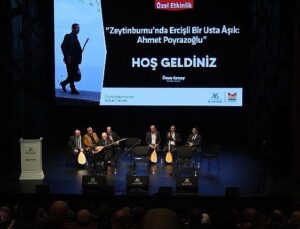 Ercişli usta Âşık Ahmet Poyrazoğlu’na, Zeytinburnu Kültür Sanat’ta vefa programı yapıldı