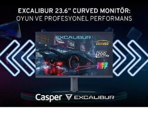 Excalibur 23.6″ Curved Monitör’den 200 Hz ve 1 ms reaksiyon müddetiyle kesintisiz oyun tecrübesi