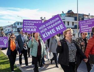 Güzelbahçe Bayana şiddete hayır dedi