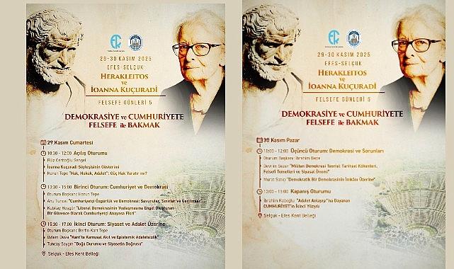 Herakleitos ve İoanna Kuçuradi İdeoloji Günleri 29–30 Kasım’da Efes Selçuk’ta
