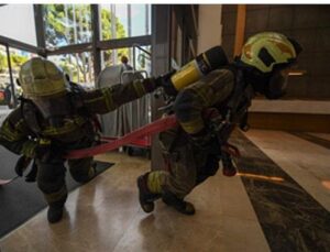 İtfaiye’den Swissotel’de nefes kesen tatbikat