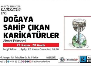 Kadıköy’de “Doğaya Sahip Çıkan Karikatürler” Standı