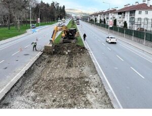 Kartepe tramvayında birinci kepçe vuruldu