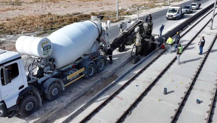 Konya Büyükşehir’den Yeni Tramvay Hattı İnşaatında Örnek Sistem