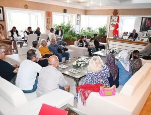 Kuzdere halkından Lider Topaloğlu’na teşekkür ziyareti