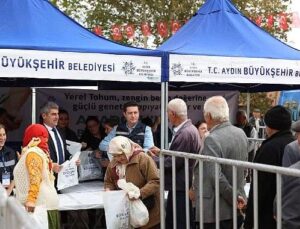 Lider Çerçioğlu, Cet Tohumlarından Üretilen Fideleri Karacasu’da Vatandaşlarla Buluşturdu