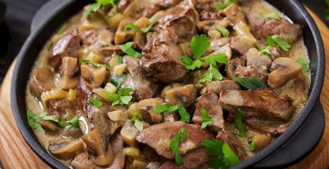 Mantarlı Ciğer Sote Tarifi