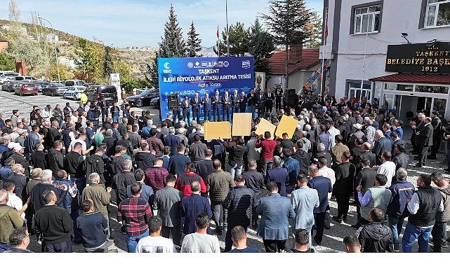 Milletvekili Baykan ve Lider Altay Taşkent İleri Biyolojik Atık Su Arıtma Tesisi’nin Açılışını Yaptı