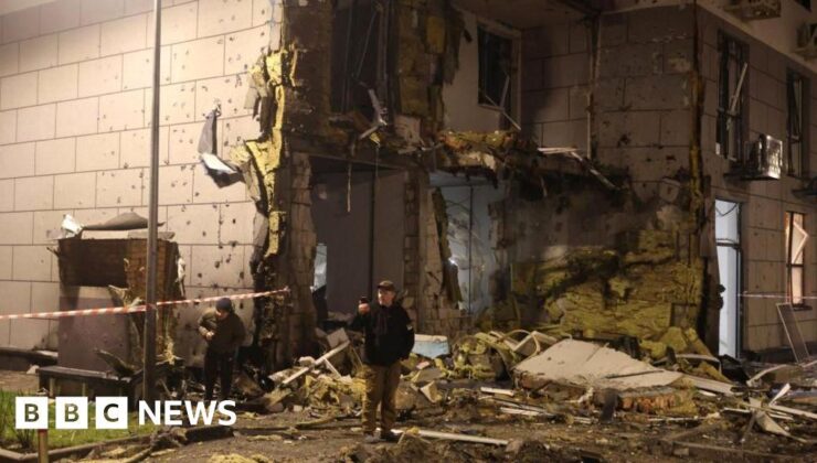 Russian drone strike hits Kyiv residential areas despite peace moves