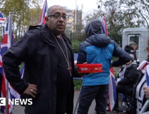 Tommy Robinson supporters are turning to Christianity, leaving the Church in a dilemma